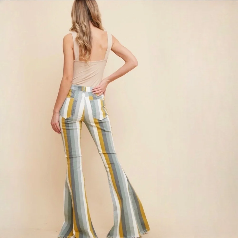 Retro Stripe Bell Bottoms ✌️☮️